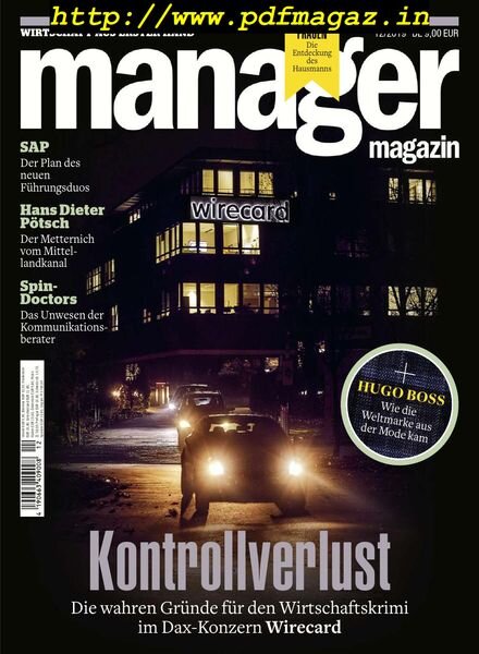 Manager Magazin – Dezember 2019 Cover