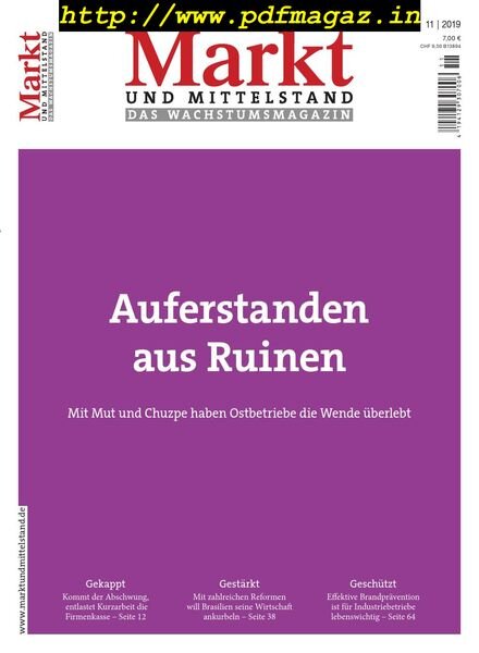 Markt und Mittelstand – November 2019 Cover