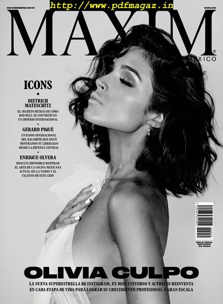 Maxim Mexico – noviembre 2019 Cover
