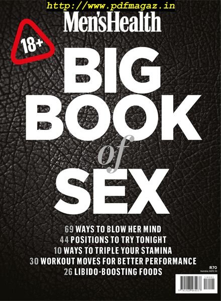 Men’s Health South Africa – Big Black book of Sex (2016) Cover