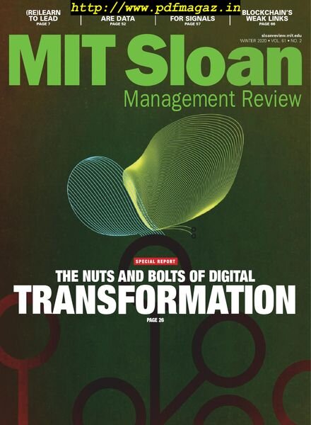 MIT Sloan Management Review – December 2019 Cover