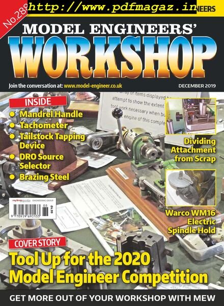 Model Engineers’ Workshop Magazine – December 2019 Cover
