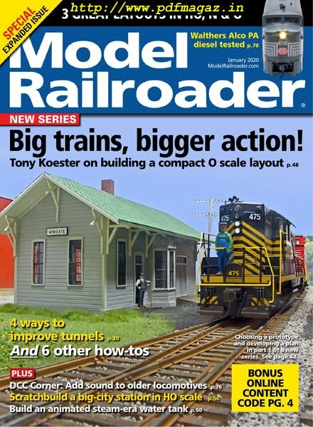 Model Railroader – January 2020 Cover
