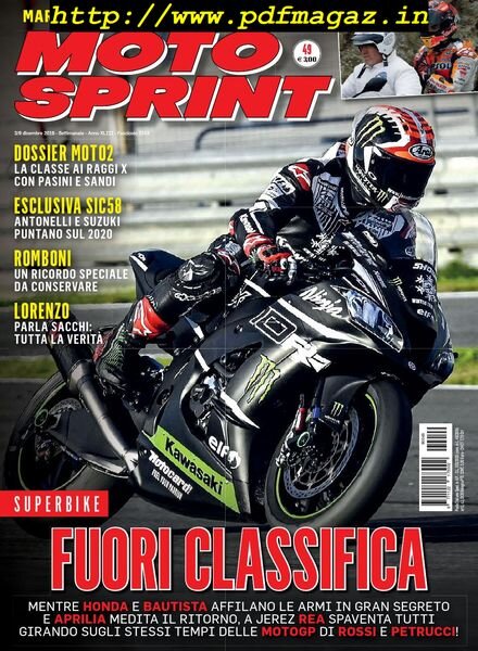 Moto Sprint – 3 Dicembre 2019 Cover