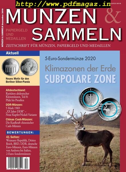 Munzen & Sammeln – Dezember 2019 Cover