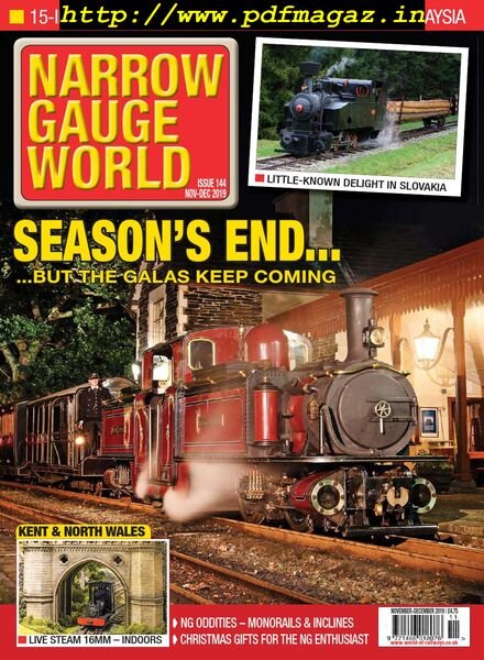 Narrow Gauge World – Issue 144, November-December 2019 Cover