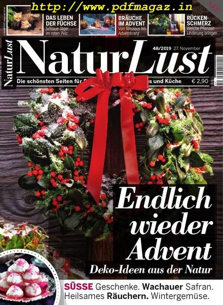 NaturLust – 27 November 2019 Cover