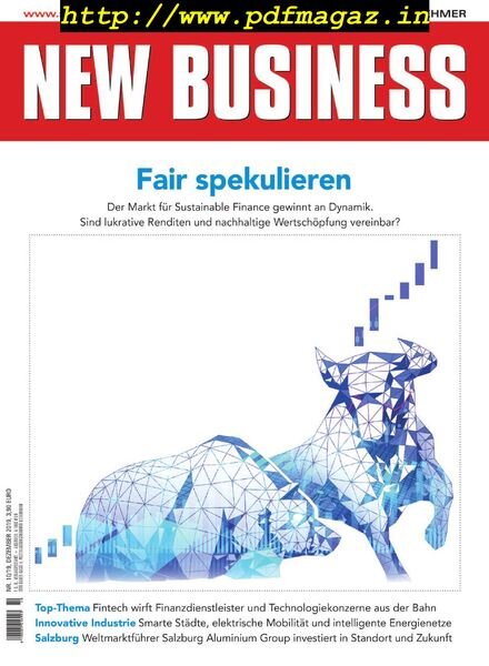 New Business – November 2019 Cover
