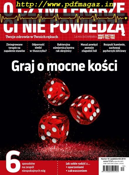 O Czym Lekarze Ci Nie Powiedza – Pazdziernik 2019 Cover