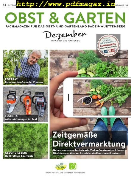 Obst & Garten – Dezember 2019 Cover
