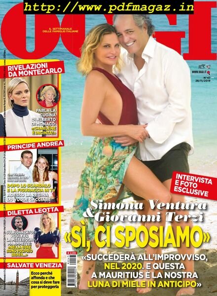 Oggi – 28 novembre 2019 Cover
