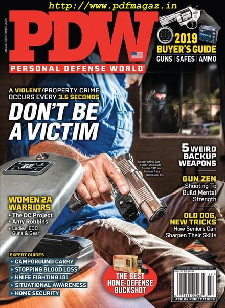 Personal Defense World – Issue 222 – August-September 2019 Cover
