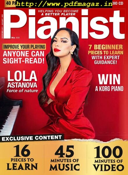 Pianist – Issue 111 – December 2019 – January 2020 Cover