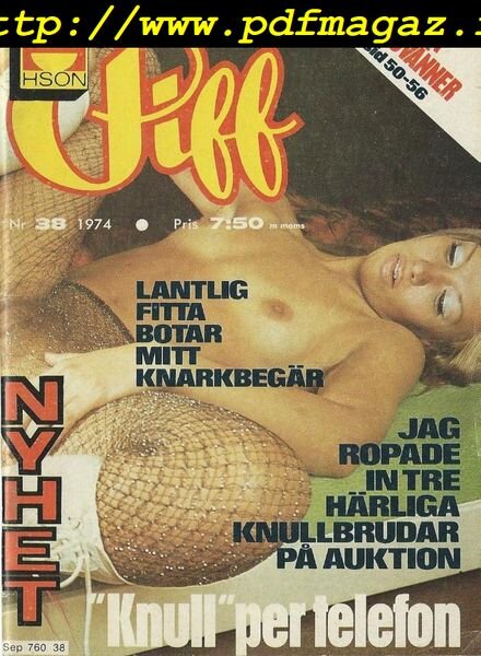 Piff – Nr 38, 1974 Cover
