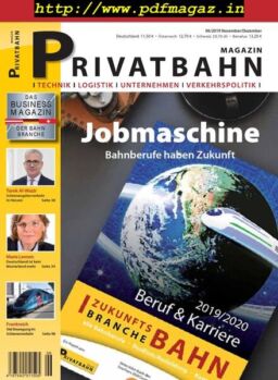 Privatbahn Magazin – November-Dezember 2019
