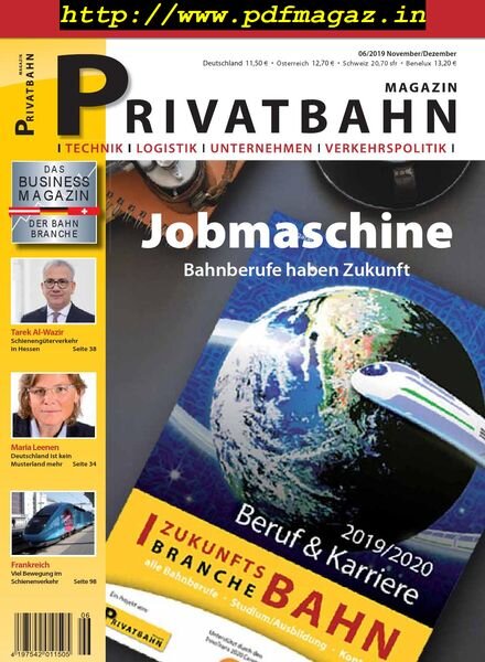 Privatbahn Magazin – November-Dezember 2019 Cover