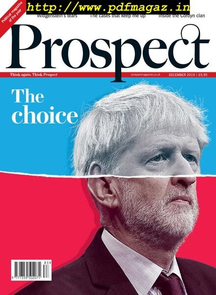 Prospect Magazine – December 2019 Cover