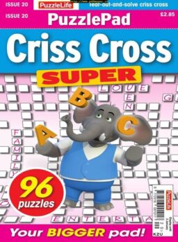 PuzzleLife PuzzlePad Criss Cross Super – 05 December 2019