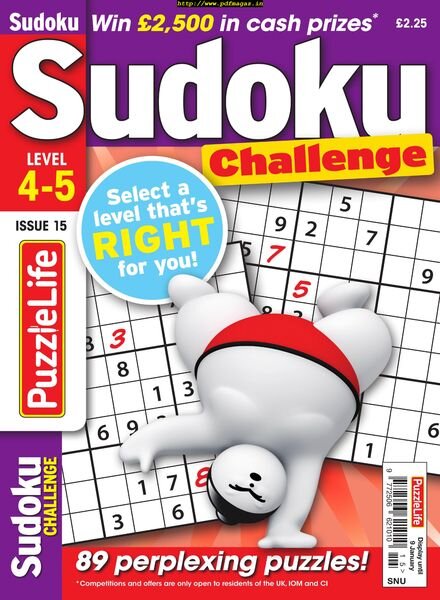 PuzzleLife Sudoku Challenge – December 2019 Cover