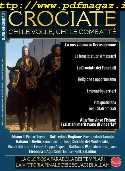 Quaderni di Storia – Crociate – Settembre-Ottobre 2019 Cover
