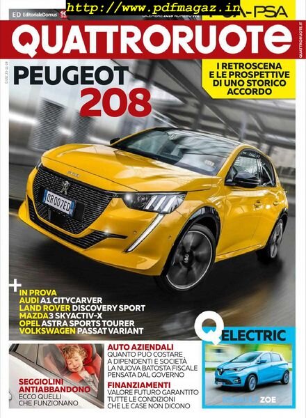 Quattroruote Italia – dicembre 2019 Cover