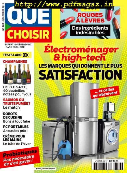 Que Choisir – Decembre 2019 Cover