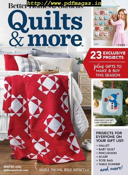 Quilts and More – November 2019 Cover