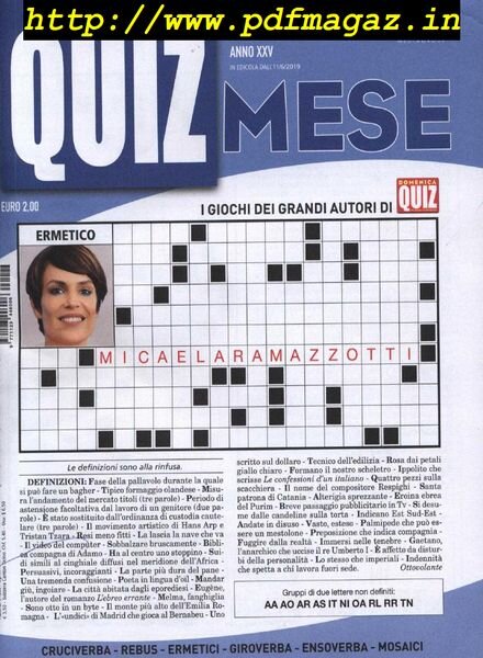 Quiz Mese – Giugno 2019 Cover