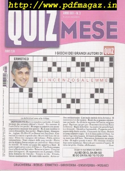 Quiz Mese – Marzo 2019 Cover