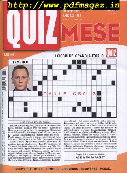 Quiz Mese – Settembre 2019 Cover
