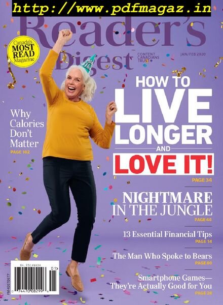 Reader’s Digest Canada – January 2020 Cover
