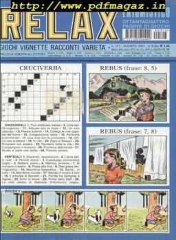 Relax Enigmistico – Agosto 2002