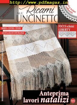 Ricami all’Uncinetto – Ottobre-Novembre 2019
