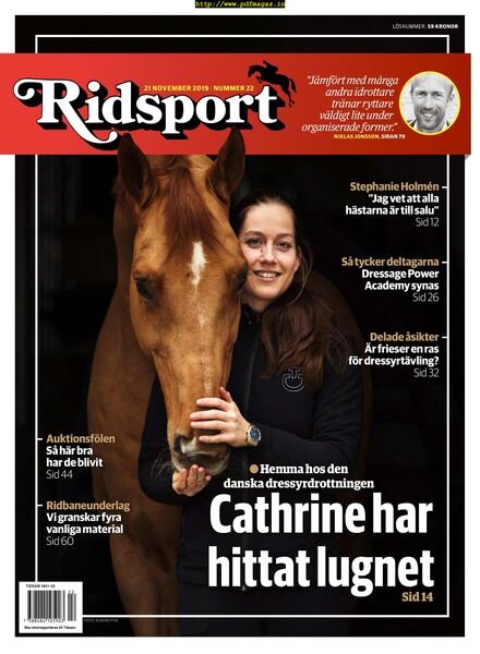 Ridsport – 21 november 2019 Cover