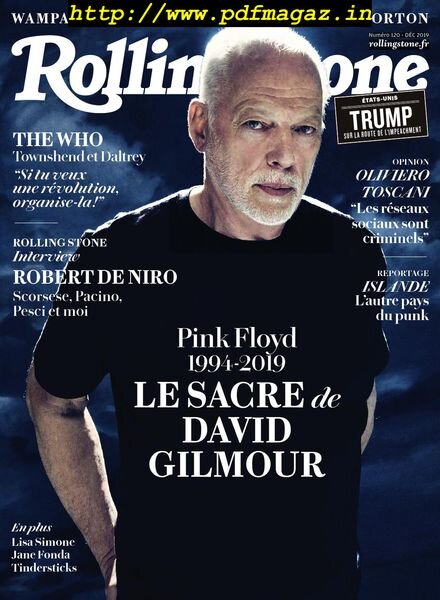 Rolling Stone France – decembre 2019 Cover