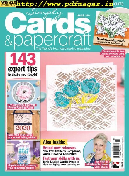 Simply Cards & Papercraft – Issue 199 – November 2019 Cover
