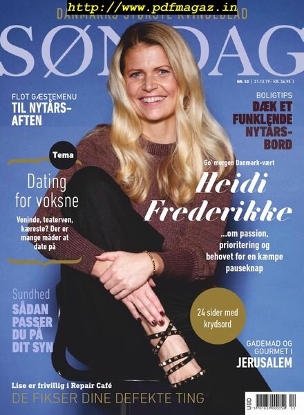 Sondag – 21 december 2019 Cover