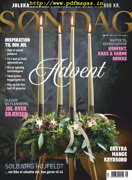 Sondag – 25 november 2019 Cover