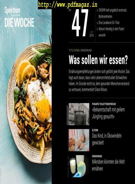 Spektrum Die Woche – 22 November 2019 Cover