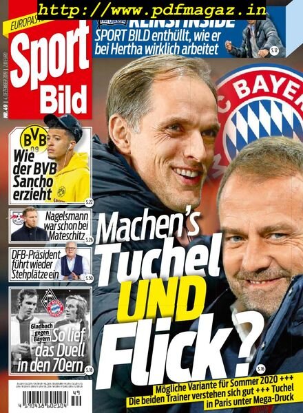Sport Bild – 04 Dezember 2019 Cover