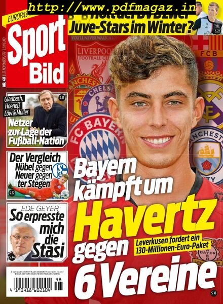 Sport Bild – 27 November 2019 Cover