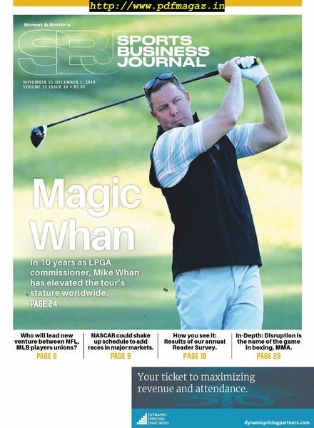 SportsBusiness Journal – 25 November 2019 Cover