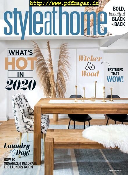 Style at Home Canada – January 2020 Cover