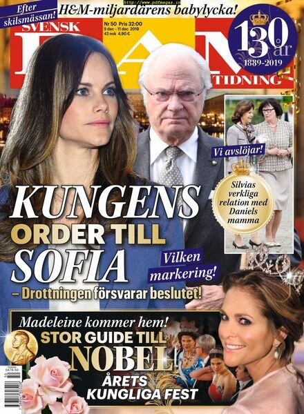 Svensk Damtidning – 05 december 2019 Cover