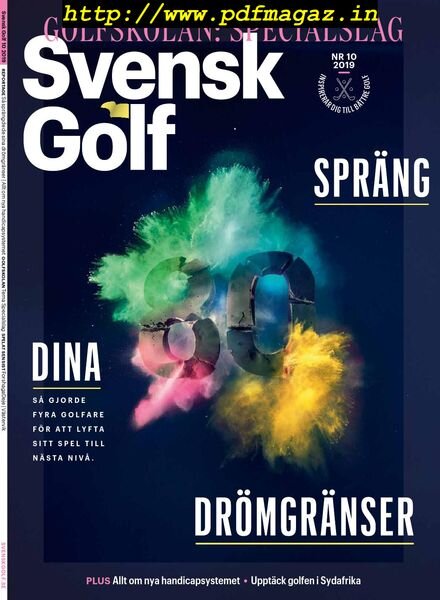 Svensk Golf – november 2019 Cover