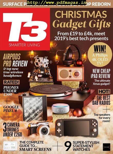 T3 UK – December 2019 Cover