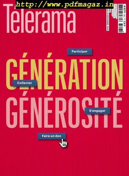 Telerama Magazine – 07 decembre 2019 Cover