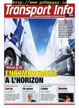 Transport Info – 22 novembre 2019