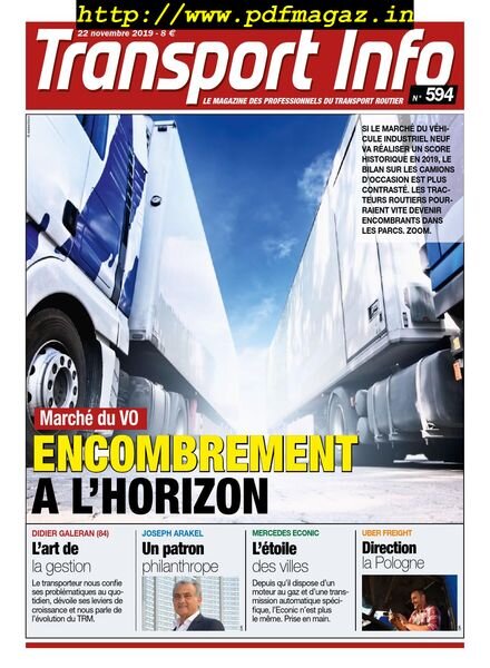Transport Info – 22 novembre 2019 Cover