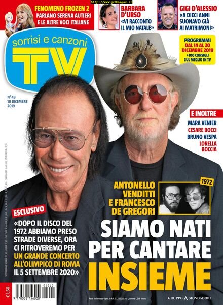 TV Sorrisi e Canzoni – 10 dicembre 2019 Cover